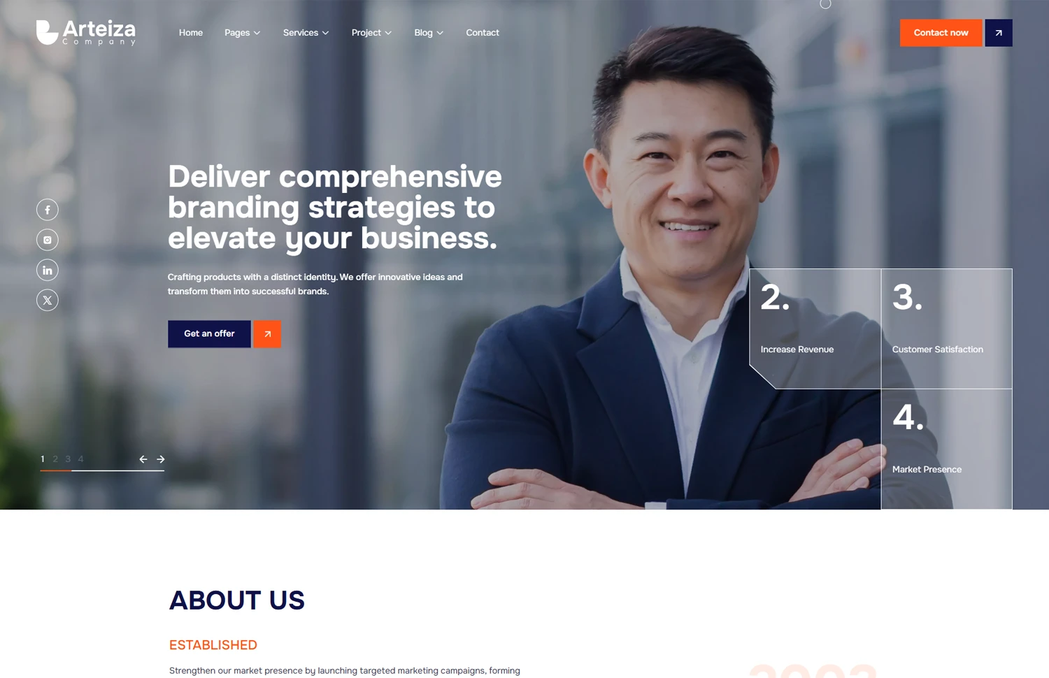 Arteiza – Professional Company Business Template