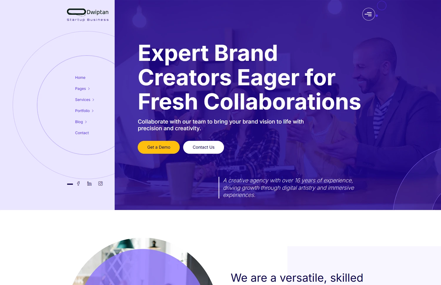 Dwiptan – Next Gen Business Tech Startup Template