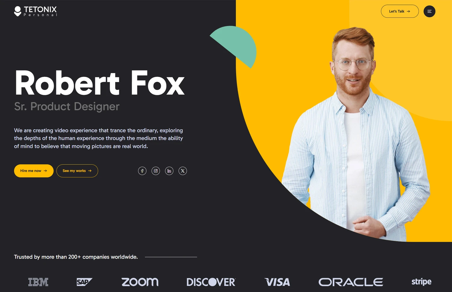 Tetonix – Personal Portfolio Template