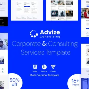 Advize – Corporate & Consulting Services Template