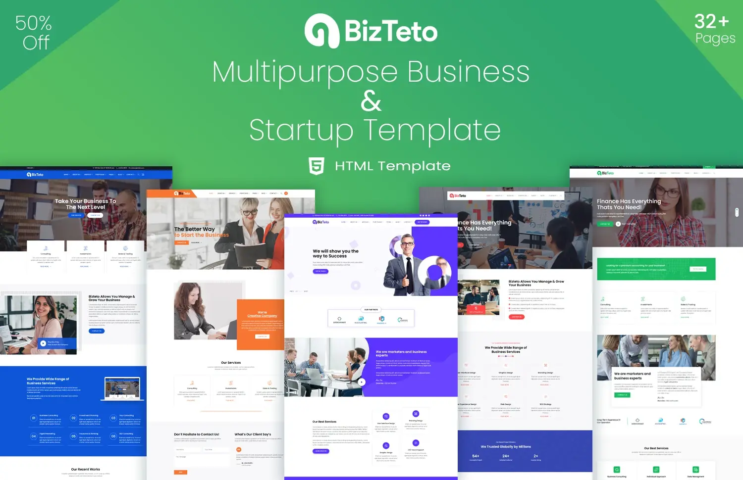Bizteto – Multipurpose Business & Startup Template
