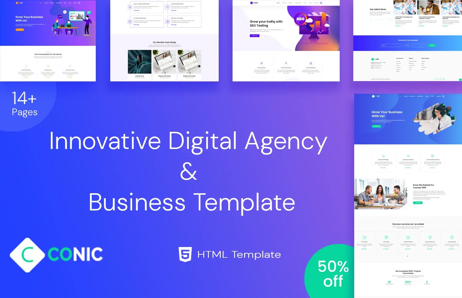 Conic – Innovative Digital Agency & Business Template