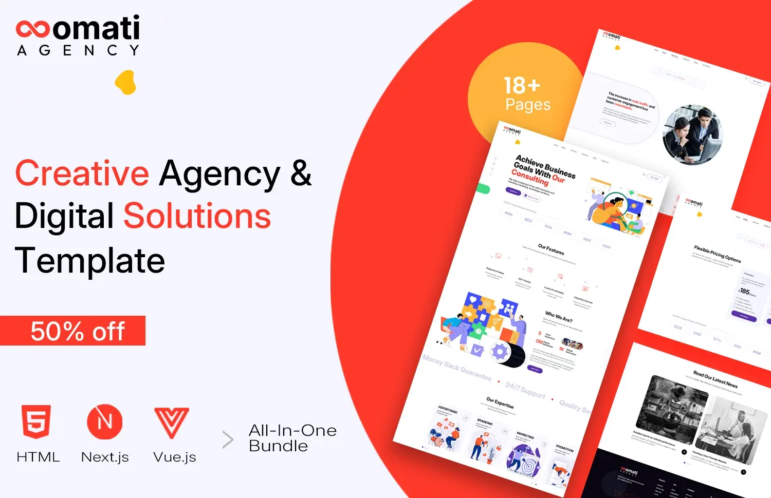 Omati – Creative Agency & Digital Solutions Template