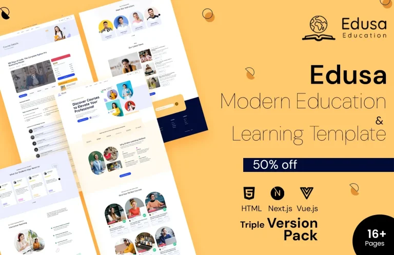 Edusa – Modern Education & Learning Template
