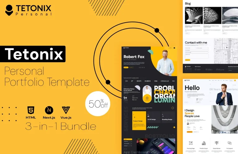 Tetonix – Personal Portfolio Template