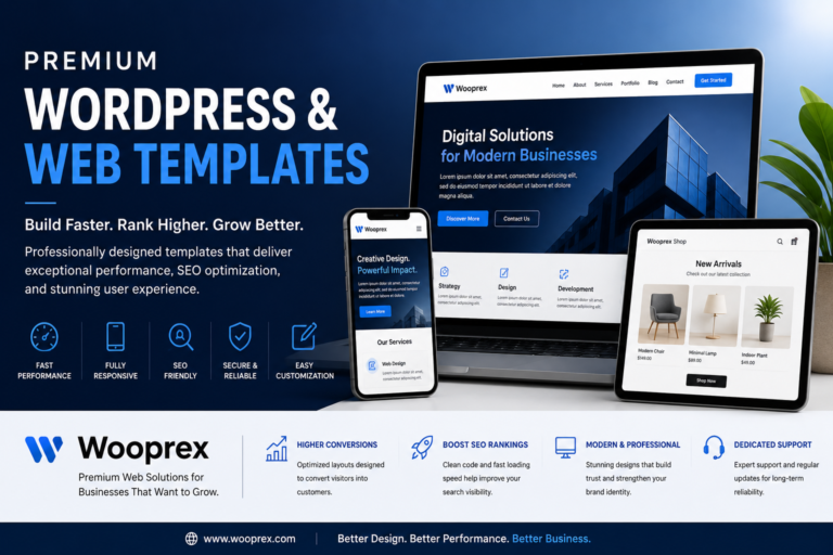Premium WordPress & Web Templates: How to Choose High-Quality Designs for Better Website Performance
